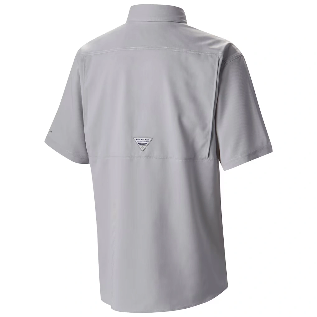 Men's Green Bay Packers Columbia Gray Low Drag Offshore Omni-Wick Button-Up Shirt