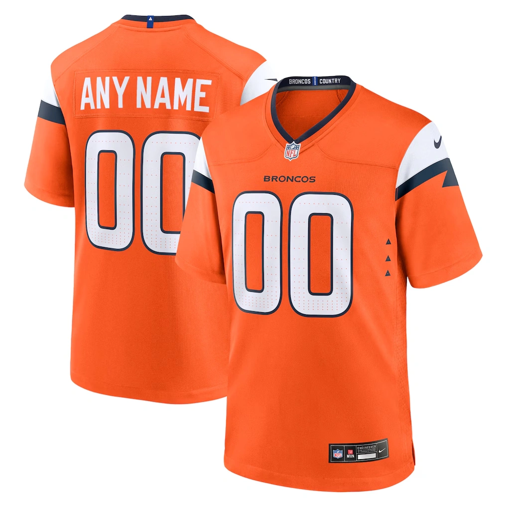 Men's Denver Broncos Nike Orange Mile High Collection Custom Game Jersey