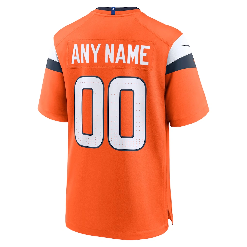 Men's Denver Broncos Nike Orange Mile High Collection Custom Game Jersey 3 Men's Denver Broncos Nike Orange Mile High Collection Custom Game Jersey