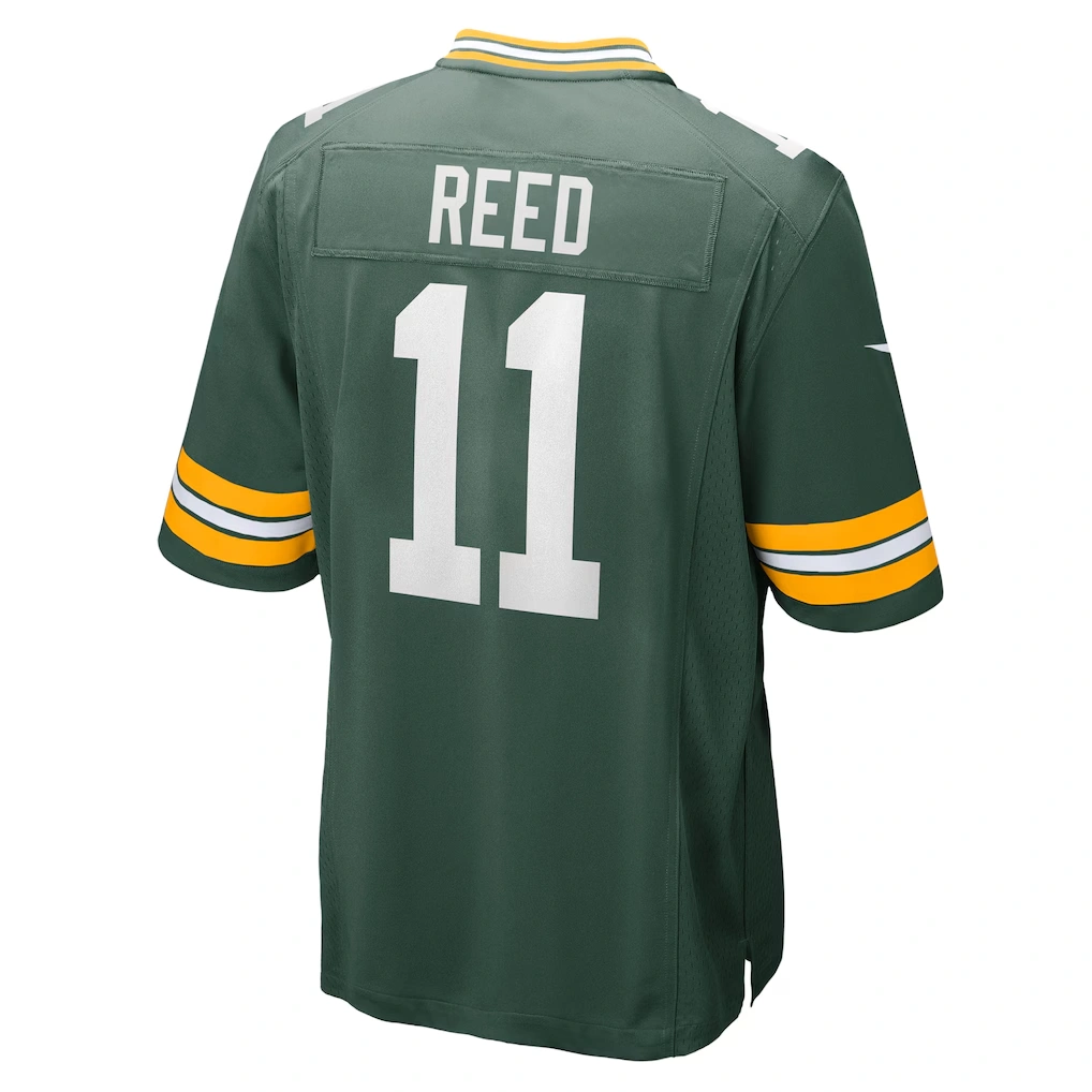 Men's Green Bay Packers Jayden Reed Nike Green Game Jersey