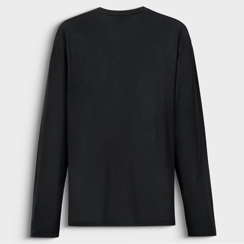 Men's Detroit Lions Jahmyr Gibbs Black NFL Flash Features Week 12 Long Sleeve T-Shirt