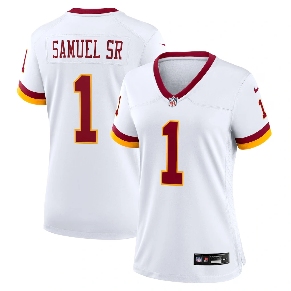 Women's Washington Commanders Deebo Samuel Sr Nike White Game Super Bowl Era Jersey
