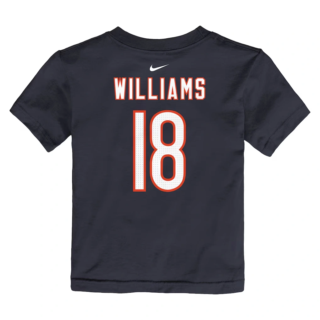 Toddler Chicago Bears Caleb Williams Nike Navy Player Name & Number T-Shirt