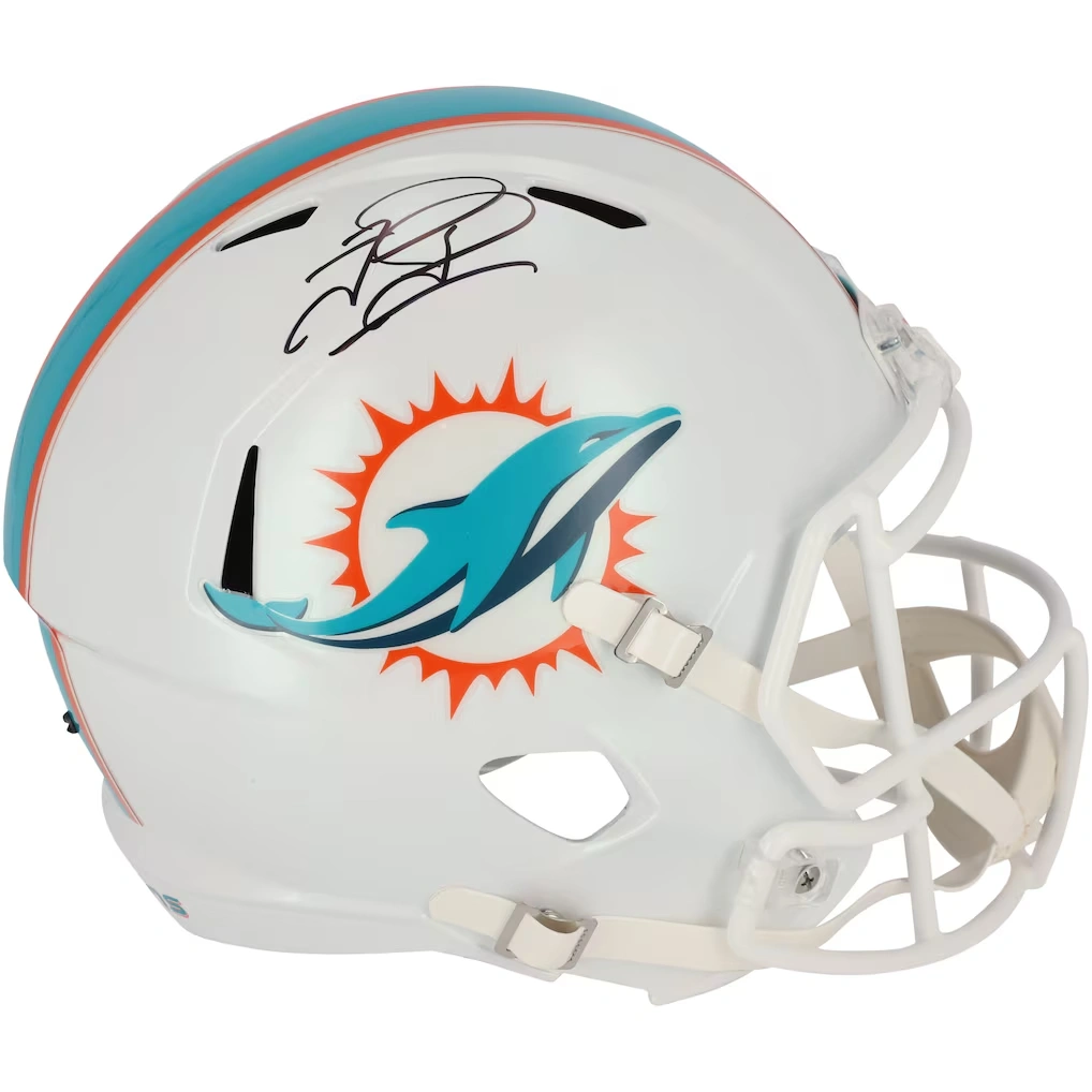 Autographed Miami Dolphins Tua Tagovailoa Fanatics Authentic Riddell Speed Replica Helmet