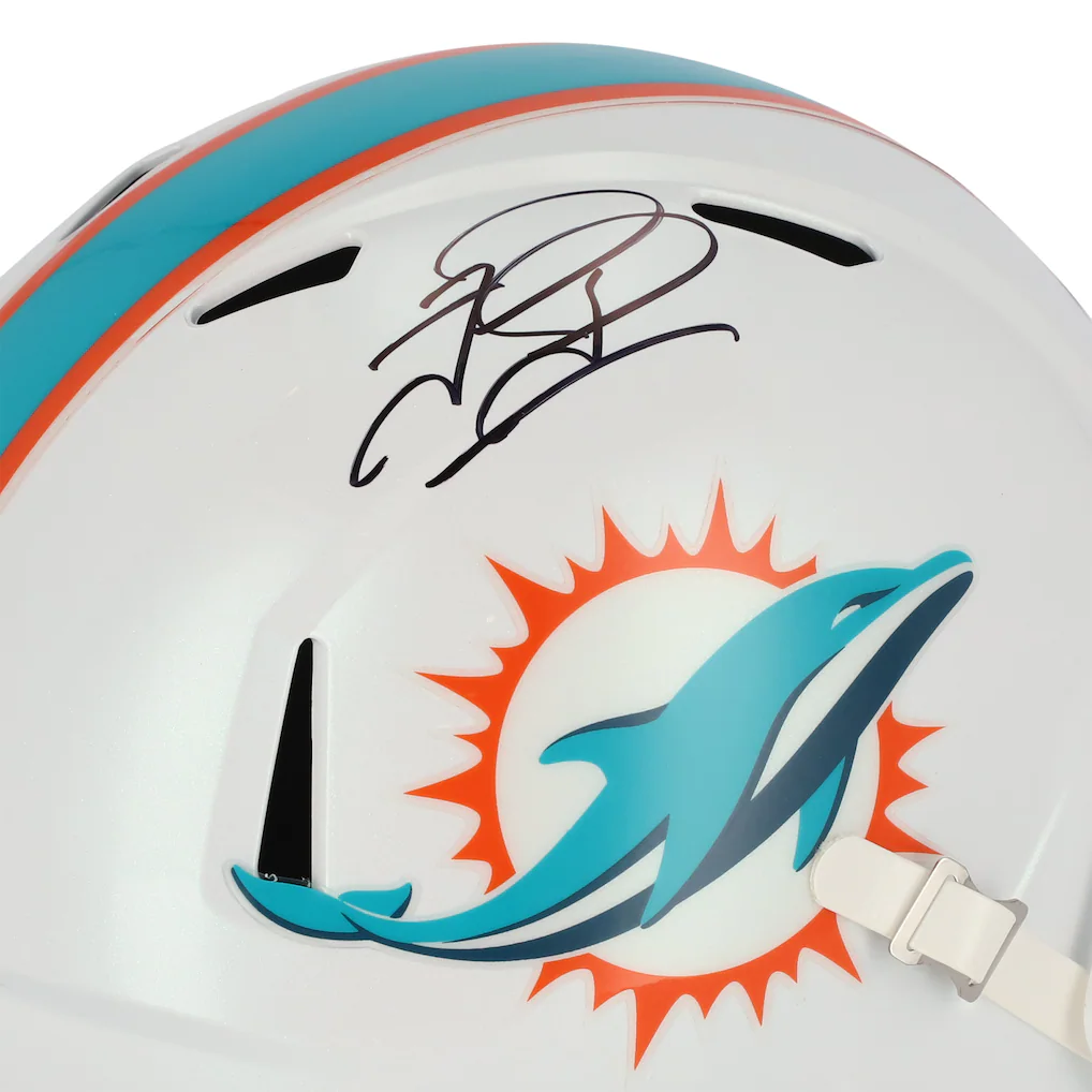 Autographed Miami Dolphins Tua Tagovailoa Fanatics Authentic Riddell Speed Replica Helmet