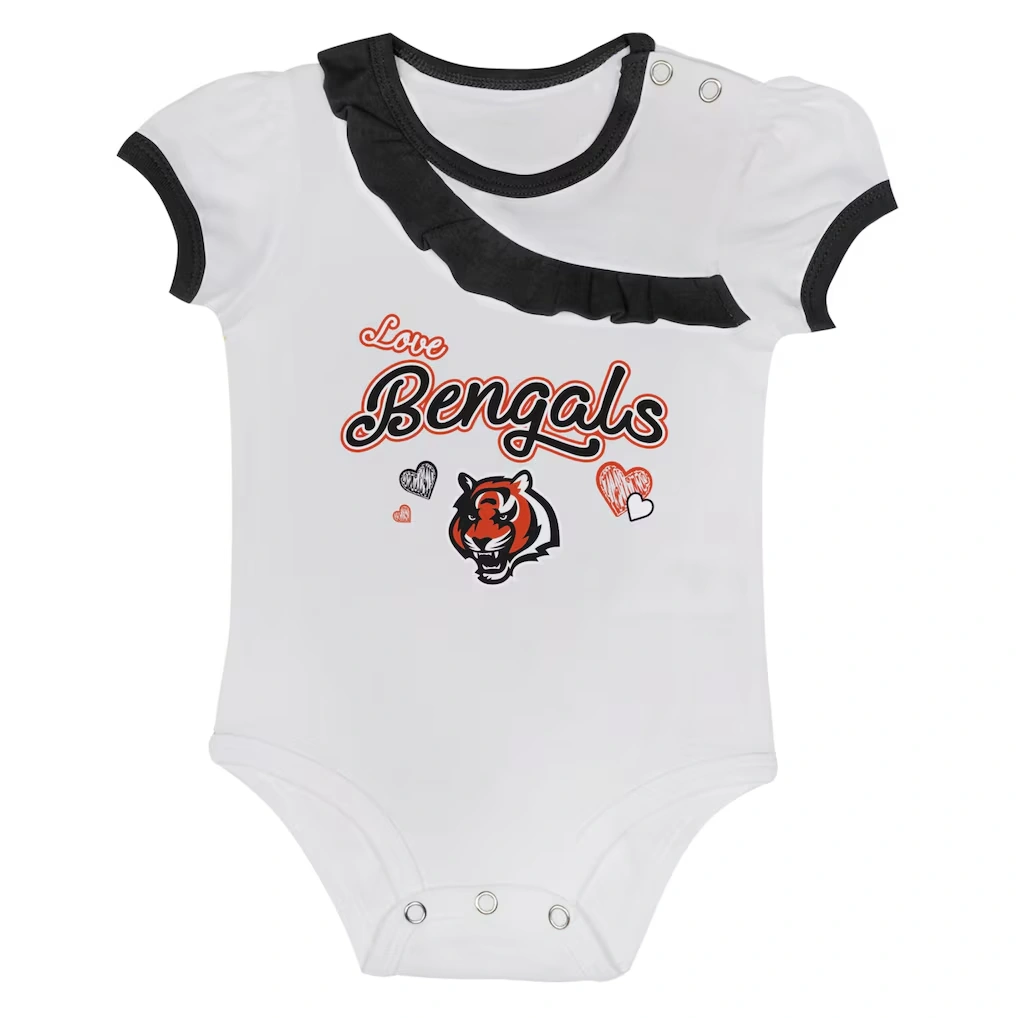 Infant Cincinnati Bengals Love My Team Bodysuit & Skirt Set