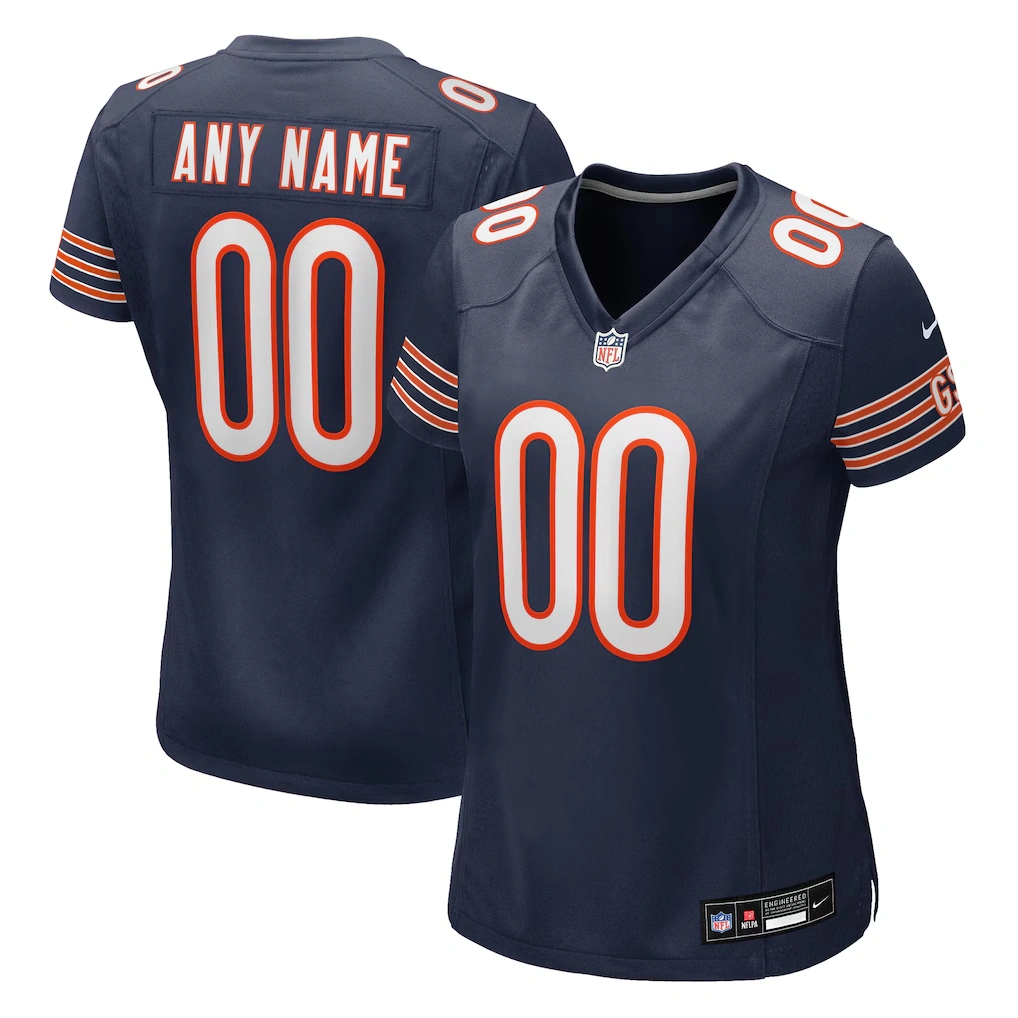 Women's Nike Navy Chicago Bears Custom Game Jersey