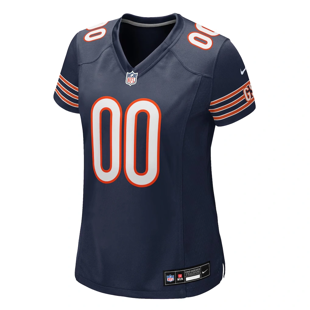 Women's Nike Navy Chicago Bears Custom Game Jersey
