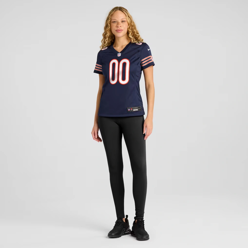 Women's Nike Navy Chicago Bears Custom Game Jersey 4 Women's Nike Navy Chicago Bears Custom Game Jersey
