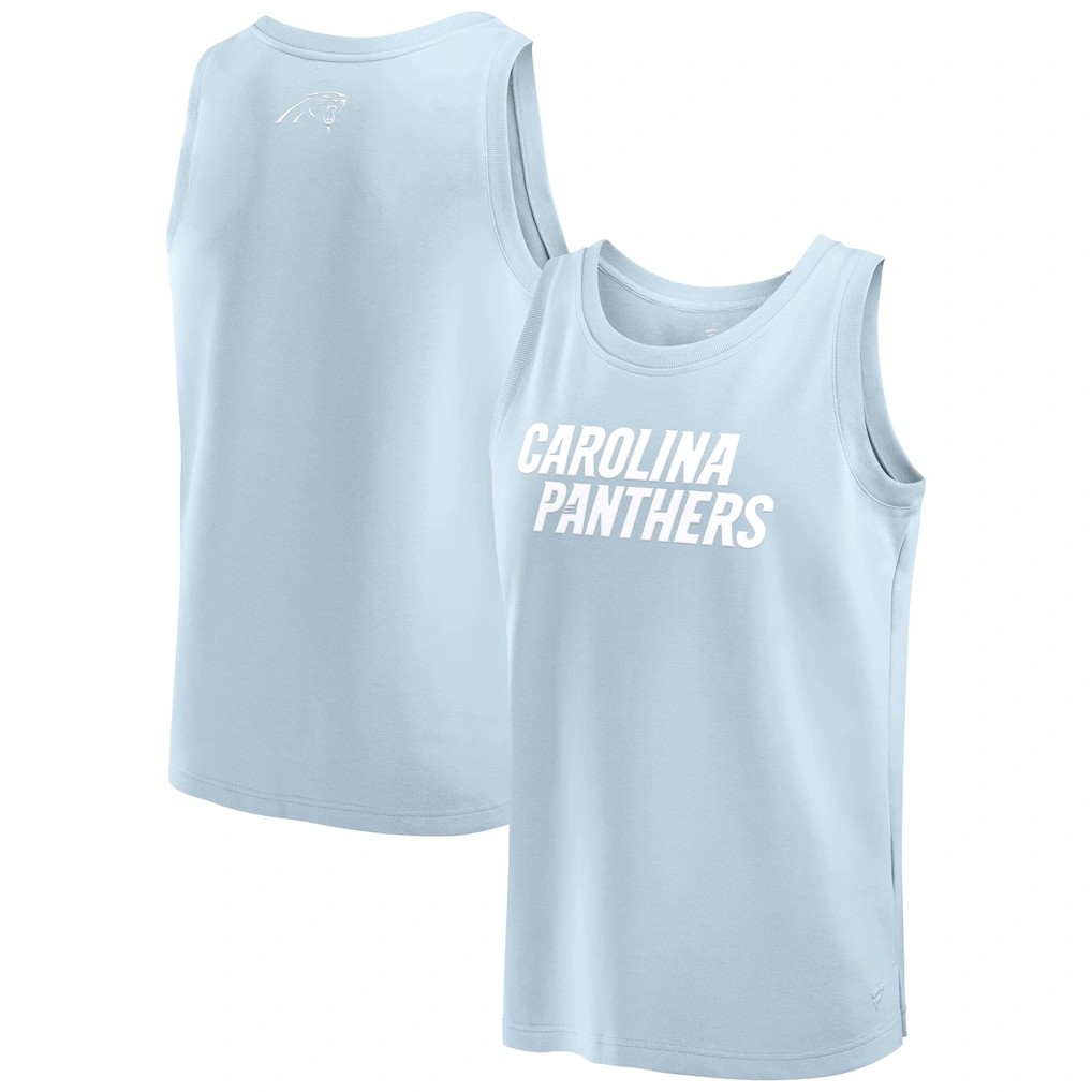 Men's Carolina Panthers Fanatics Light Blue Elements Tank Top