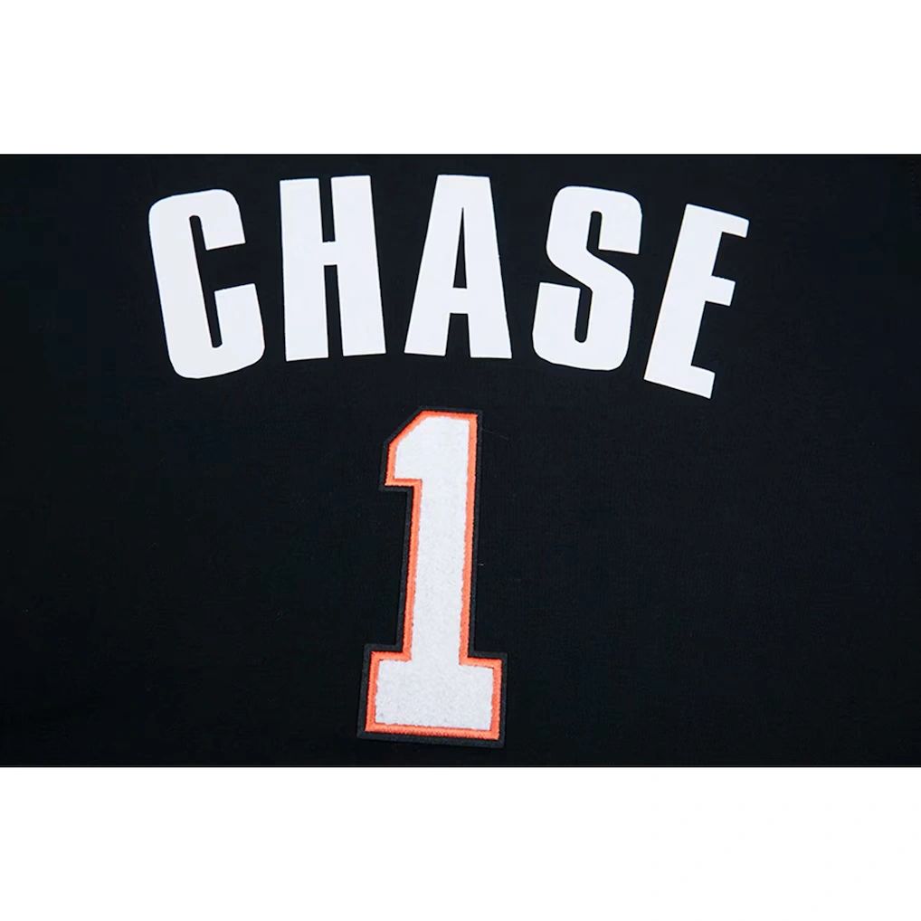 Men's Cincinnati Bengals Ja'Marr Chase Pro Standard Black Player Name & Number Hoodie T-Shirt