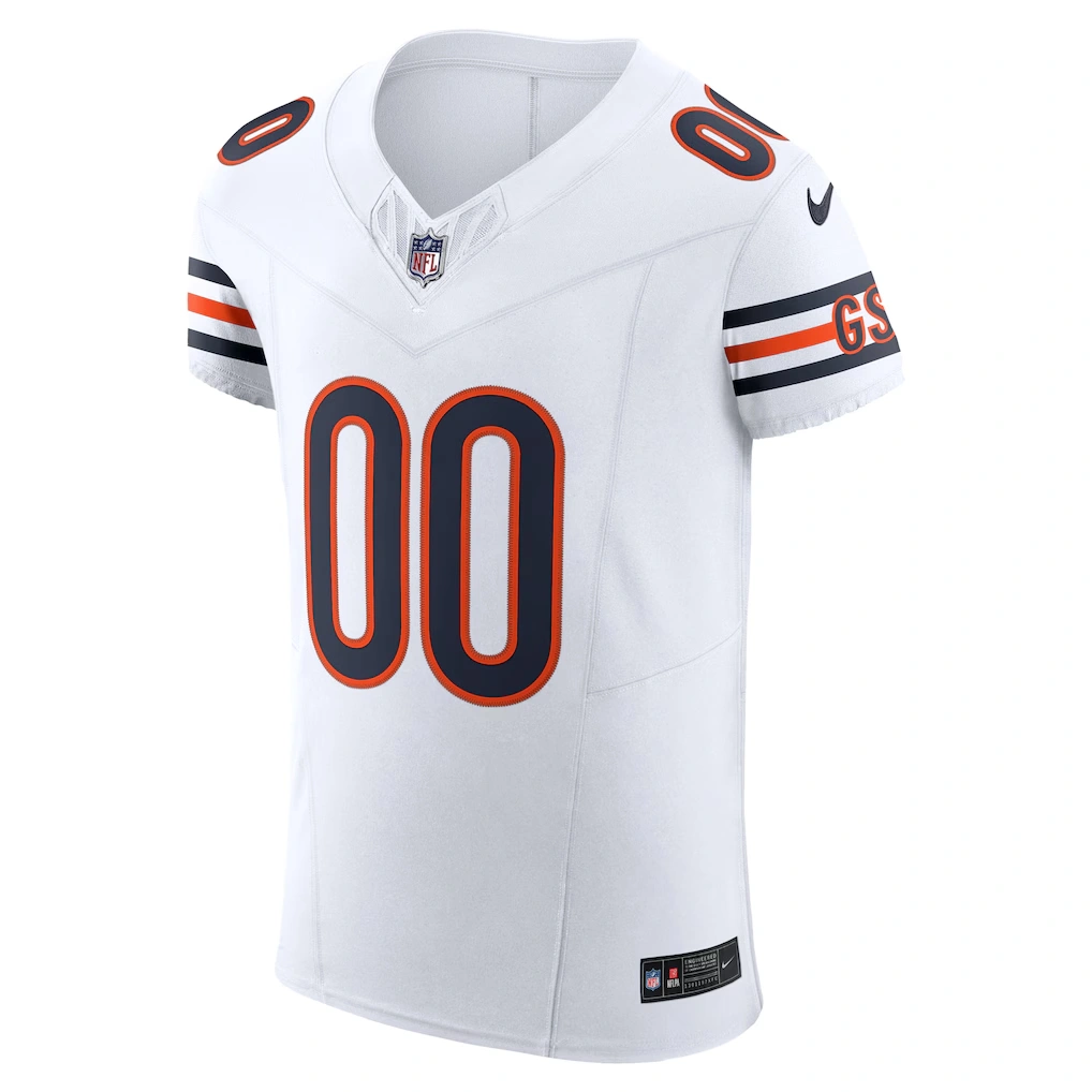 Men's Chicago Bears Nike White Vapor F.U.S.E. Elite Custom Jersey