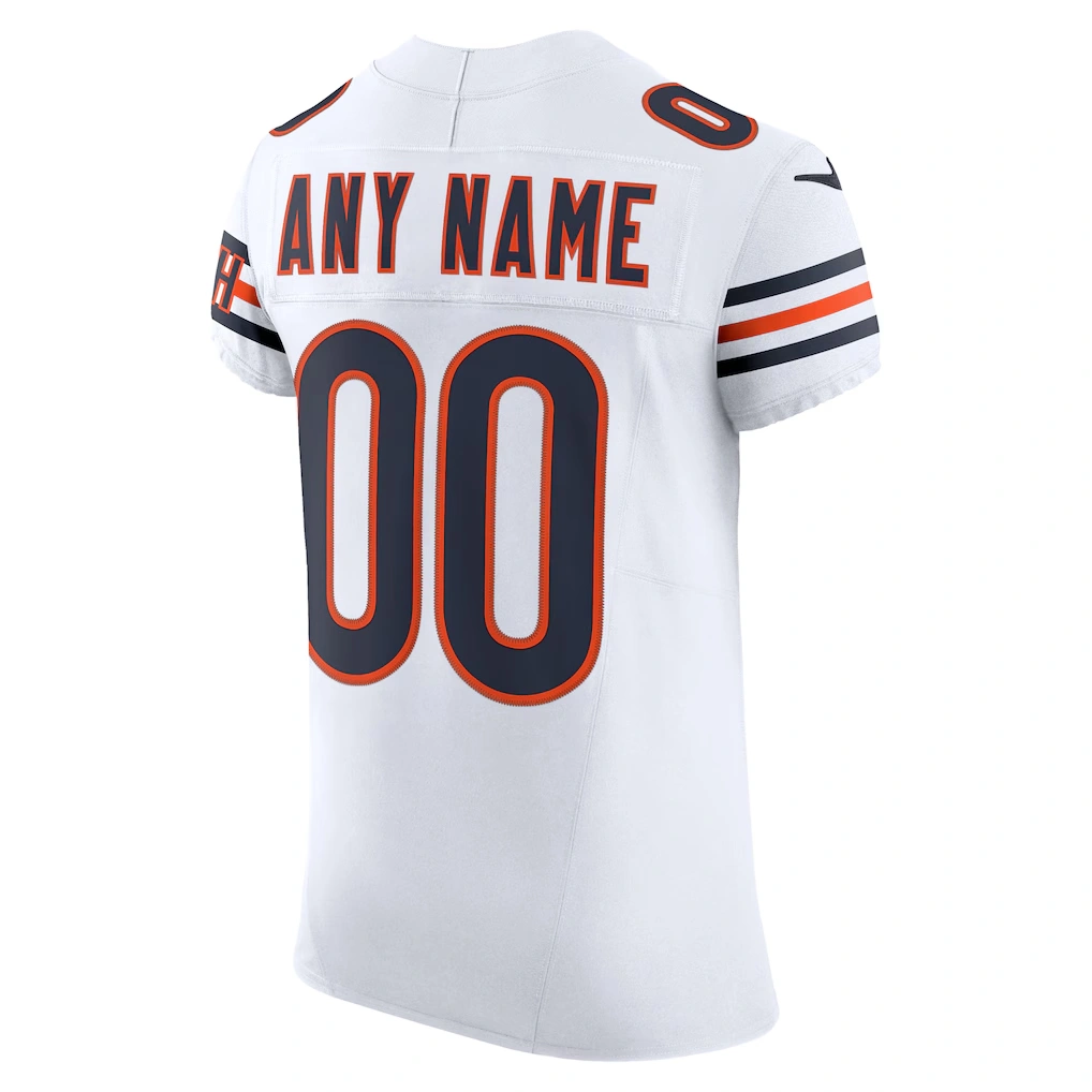 Men's Chicago Bears Nike White Vapor F.U.S.E. Elite Custom Jersey