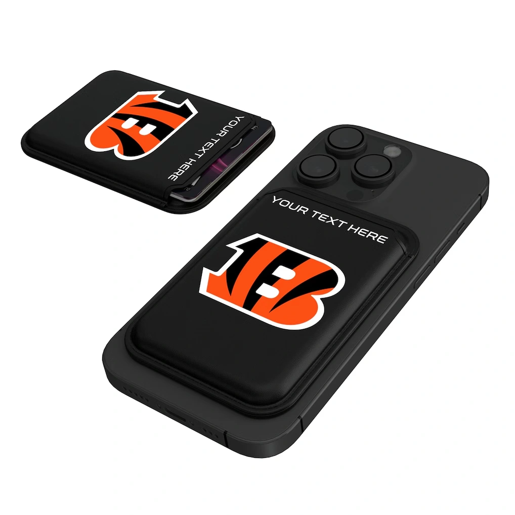 Cincinnati Bengals Keyscaper Personalized Insignia Magnetic Credit Card Wallet