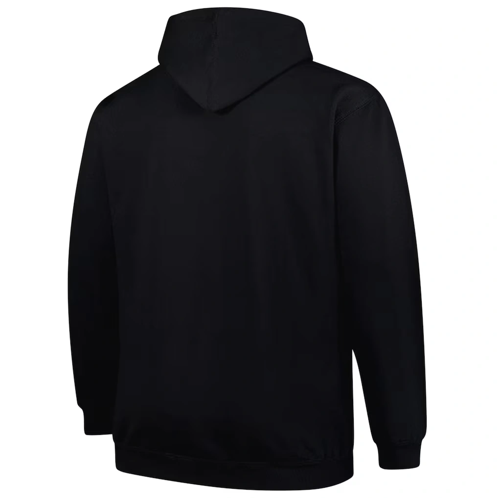 Men's San Francisco 49ers Fanatics Black Big & Tall Pop Pullover Hoodie 3 Men's San Francisco 49ers Fanatics Black Big & Tall Pop Pullover Hoodie