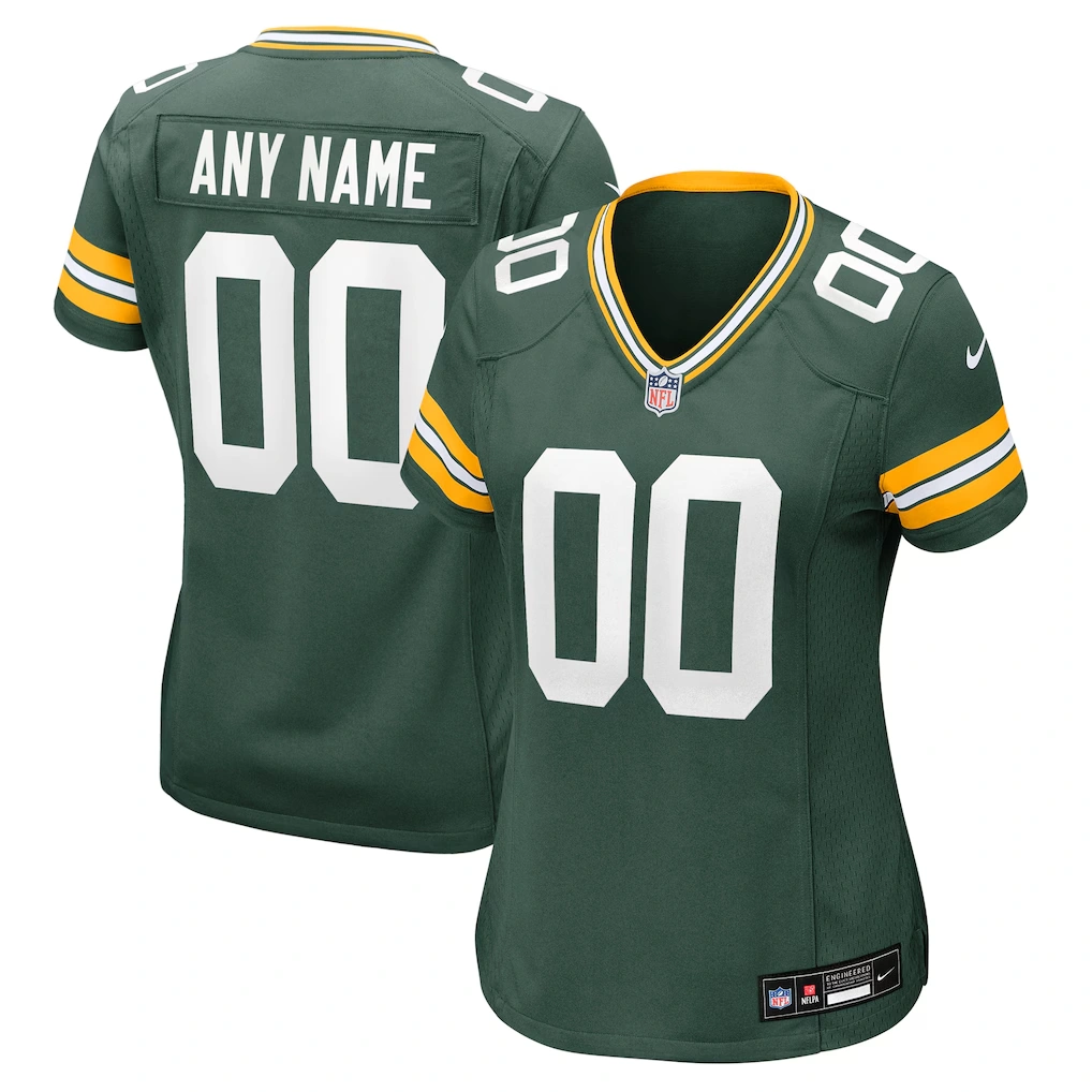 Women's Nike Green Green Bay Packers Custom Game Jersey