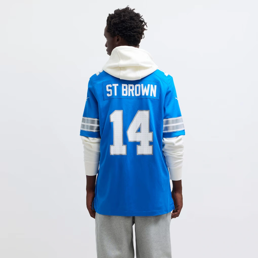 Men's Detroit Lions Amon-Ra St. Brown Nike Blue Game Jersey