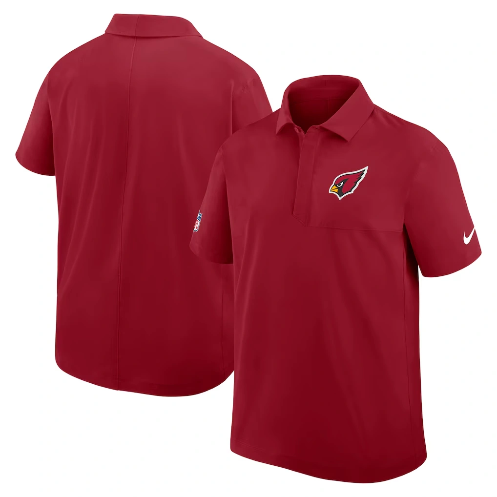 Men's Arizona Cardinals Nike Cardinal Sideline Woven Dri-FIT Polo 4 Men's Arizona Cardinals Nike Cardinal Sideline Woven Dri-FIT Polo