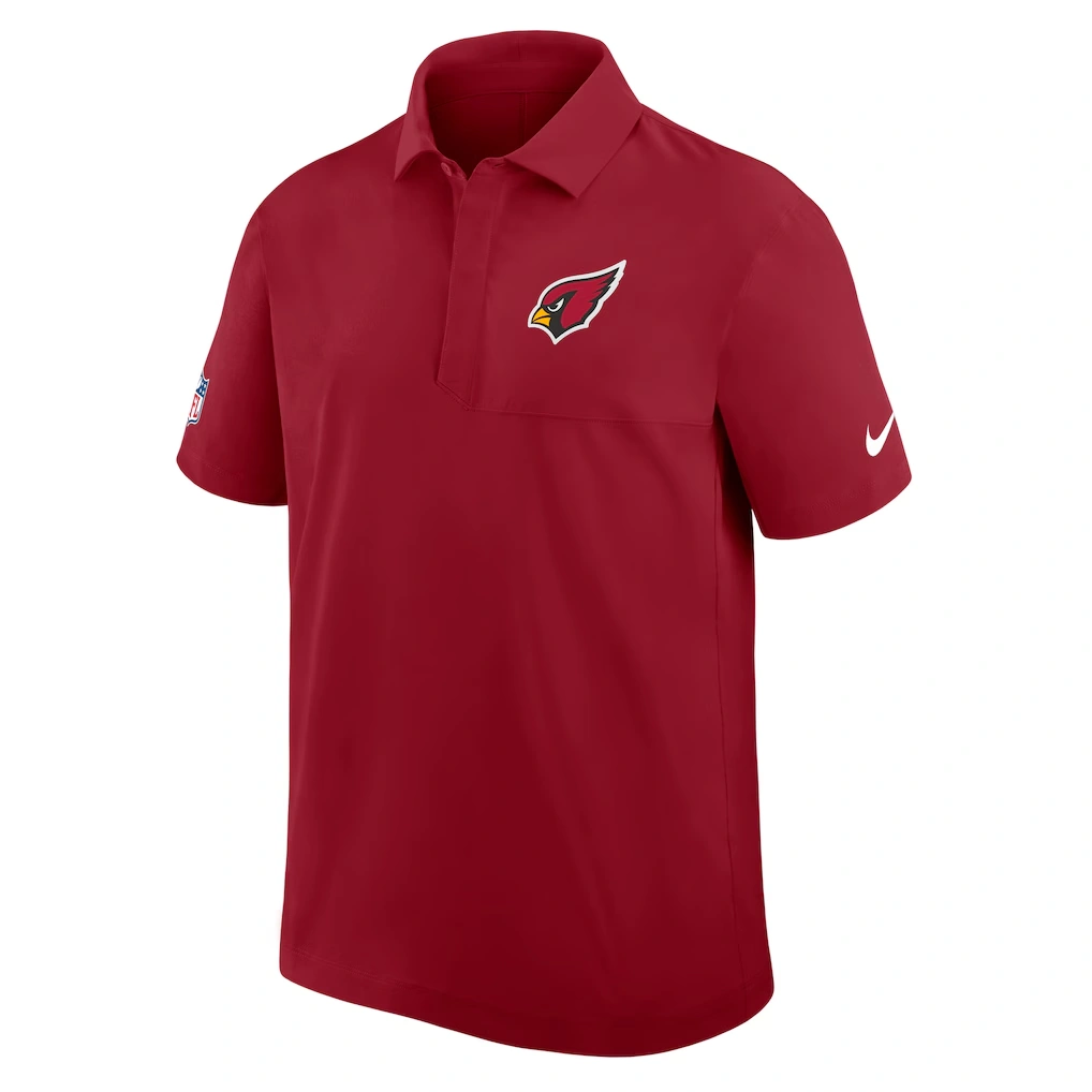 Men's Arizona Cardinals Nike Cardinal Sideline Woven Dri-FIT Polo 5 Men's Arizona Cardinals Nike Cardinal Sideline Woven Dri-FIT Polo