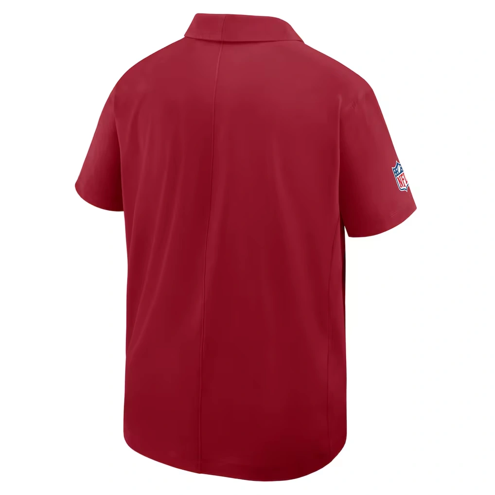 Men's Arizona Cardinals Nike Cardinal Sideline Woven Dri-FIT Polo 6 Men's Arizona Cardinals Nike Cardinal Sideline Woven Dri-FIT Polo