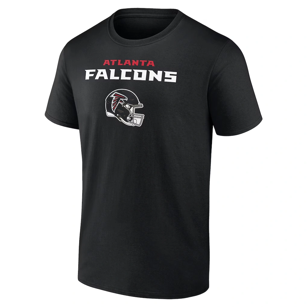 Men's Atlanta Falcons Michael Penix Jr. Black Name & Number Team Wordmark T-Shirt