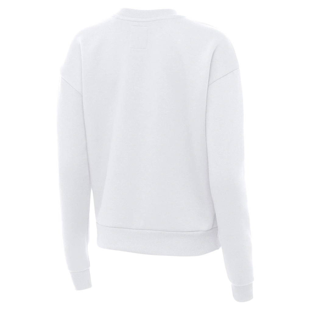 Women's Dallas Cowboys Antigua White Victory Crew Pullover Sweatshirt 3 Women's Dallas Cowboys Antigua White Victory Crew Pullover Sweatshirt