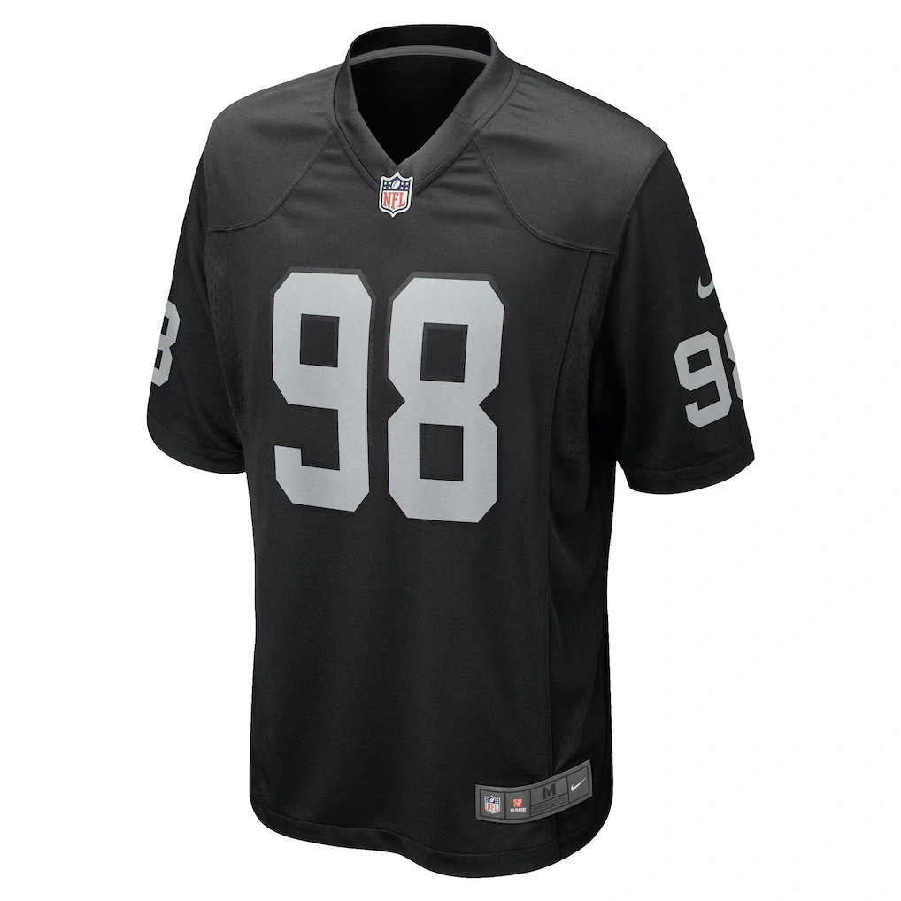 Men's Las Vegas Raiders Maxx Crosby Nike Black Game Jersey