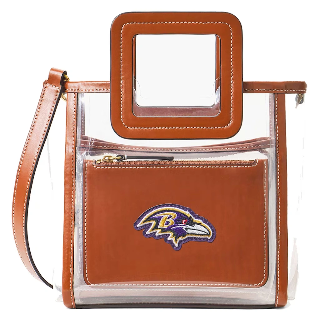 Women's Baltimore Ravens STAUD Clear Mini Shirley Bag