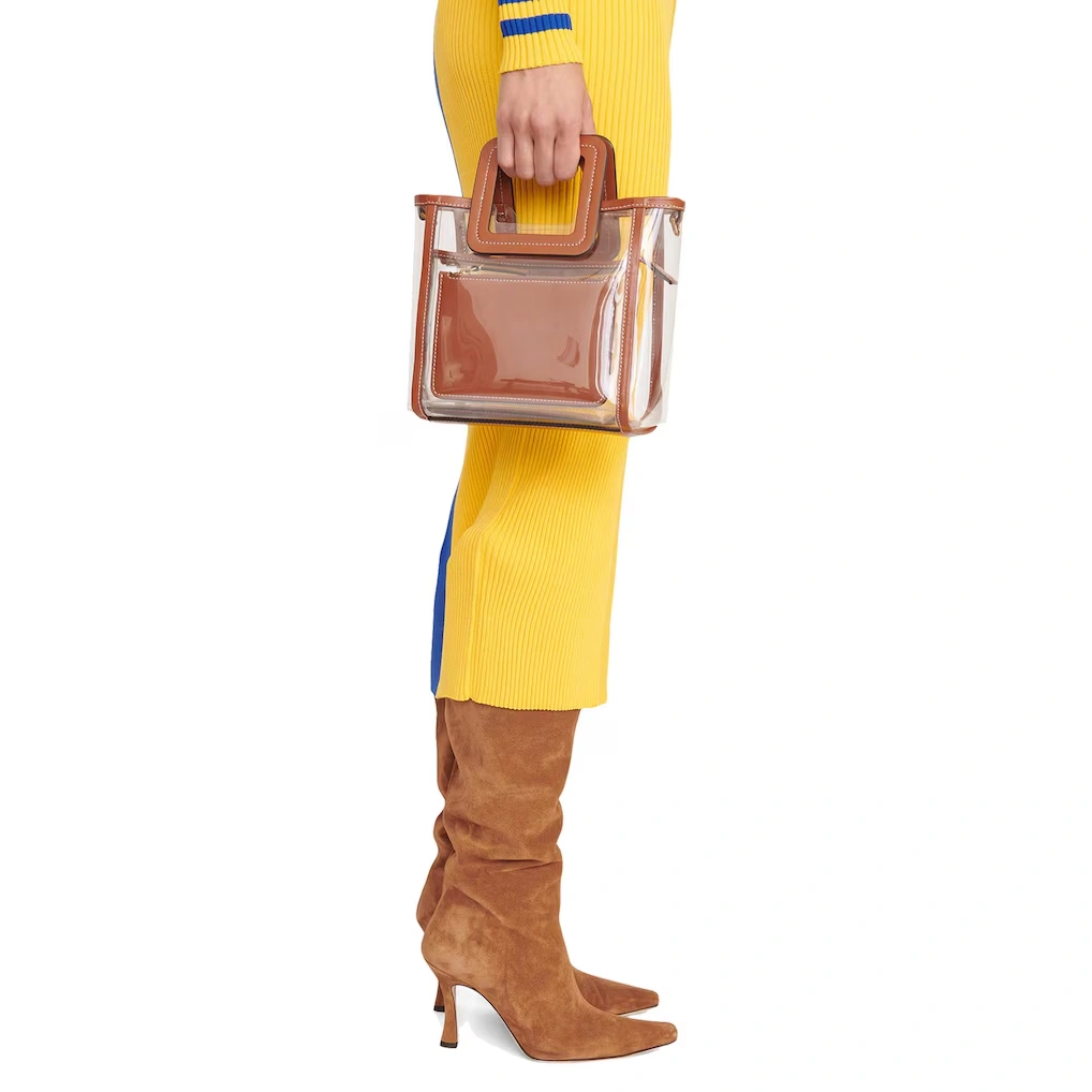 Women's Baltimore Ravens STAUD Clear Mini Shirley Bag