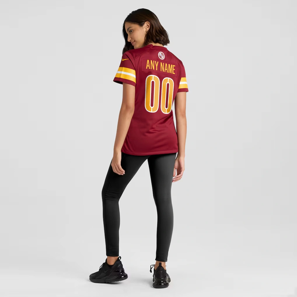 Women's Washington Commanders Nike Burgundy Game Custom Player Jersey 5 Women's Washington Commanders Nike Burgundy Game Custom Player Jersey