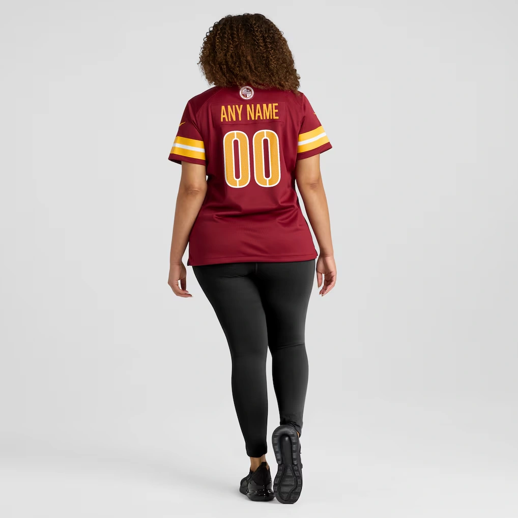 Women's Washington Commanders Nike Burgundy Game Custom Player Jersey 7 Women's Washington Commanders Nike Burgundy Game Custom Player Jersey