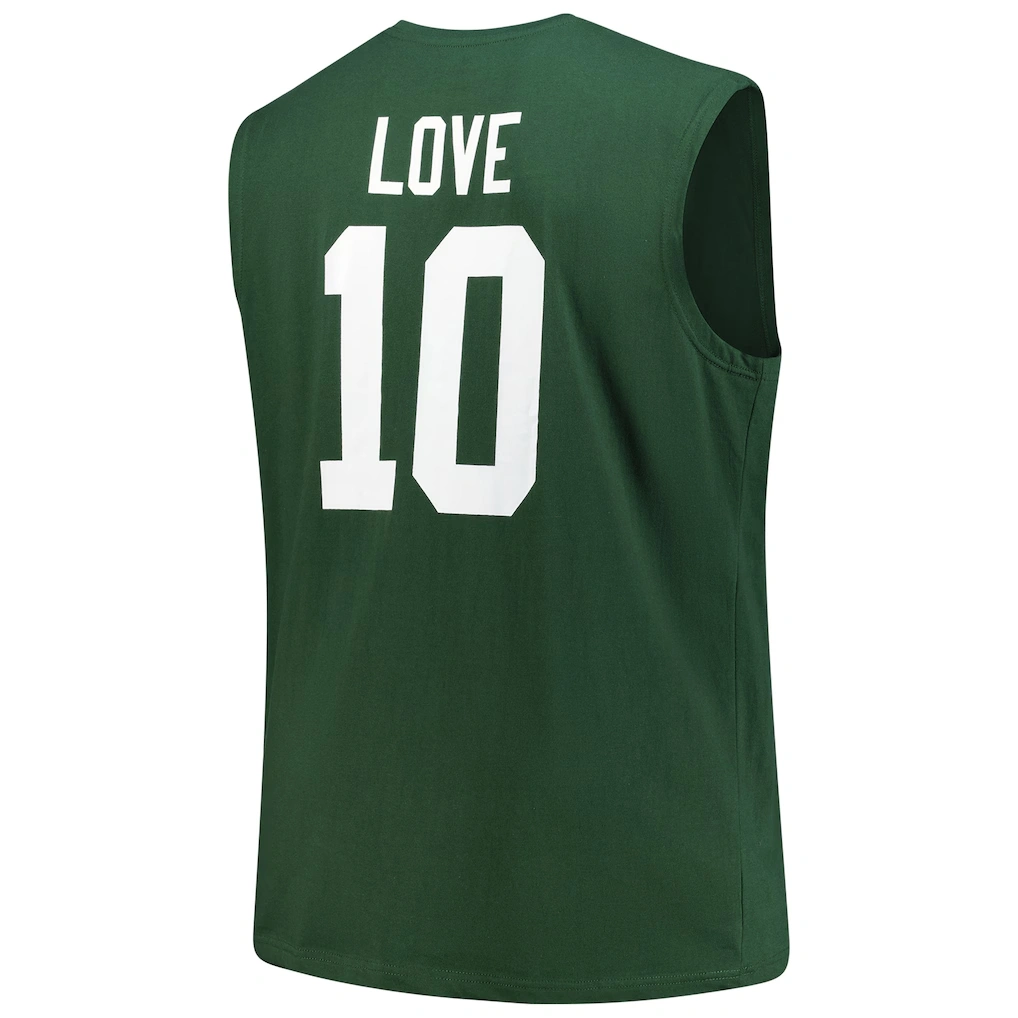Men's Green Bay Packers Jordan Love Fanatics Green Big & Tall Muscle Tank Top 3 Men's Green Bay Packers Jordan Love Fanatics Green Big & Tall Muscle Tank Top