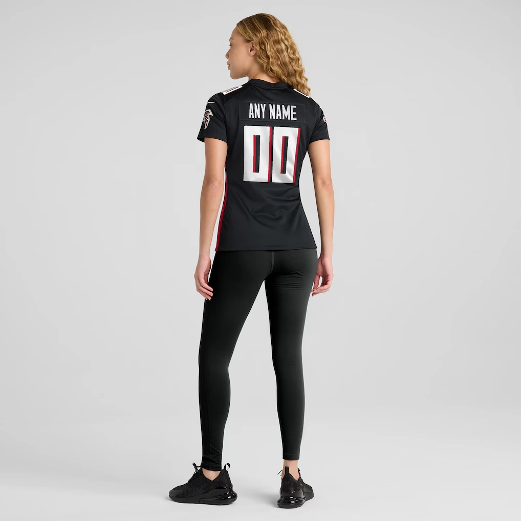 Women's Nike Atlanta Falcons Black Custom Game Jersey