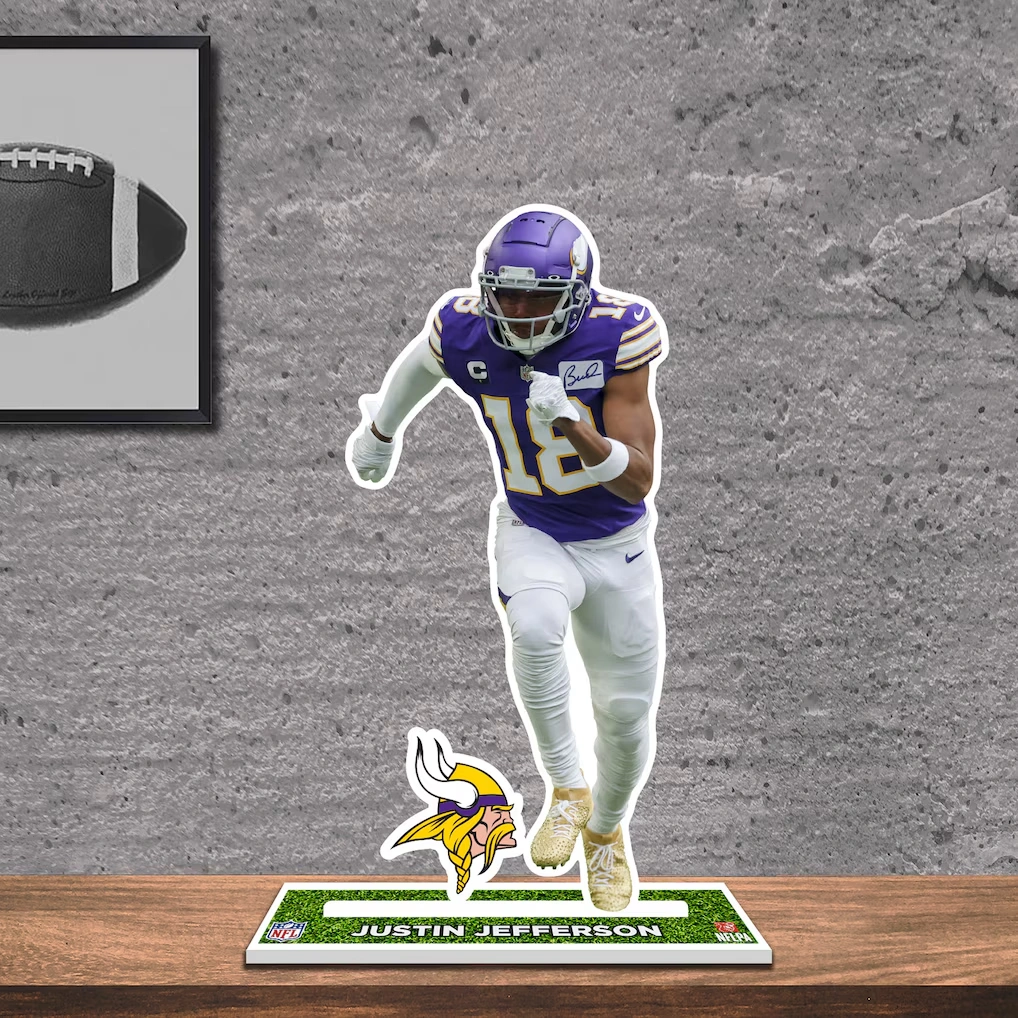 Justin Jefferson Minnesota Vikings 12'' Player Standee Desktop Display