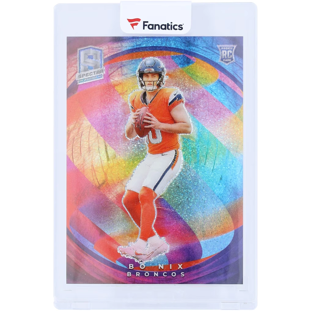 Bo Nix Denver Broncos 2024 Panini Spectra Color Sphere #CS-BNX Rookie Card