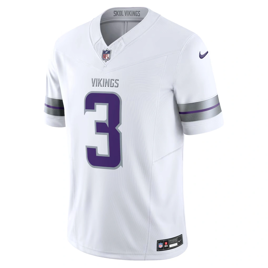 Men's Minnesota Vikings Jordan Addison Nike White Alternate Vapor F.U.S.E. Limited Jersey