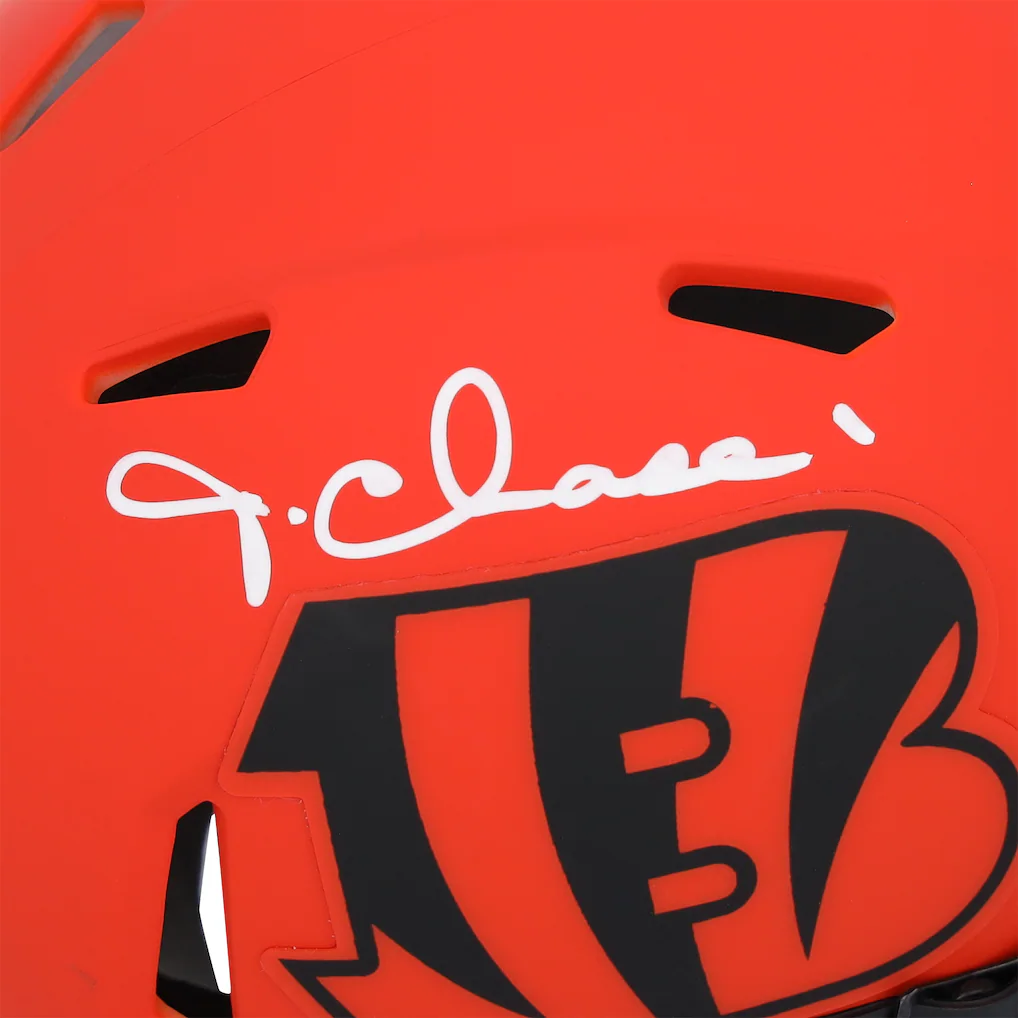 Ja'Marr Chase Cincinnati Bengals Autographed Fanatics Authentic Riddell Rave Speed Mini Helmet
