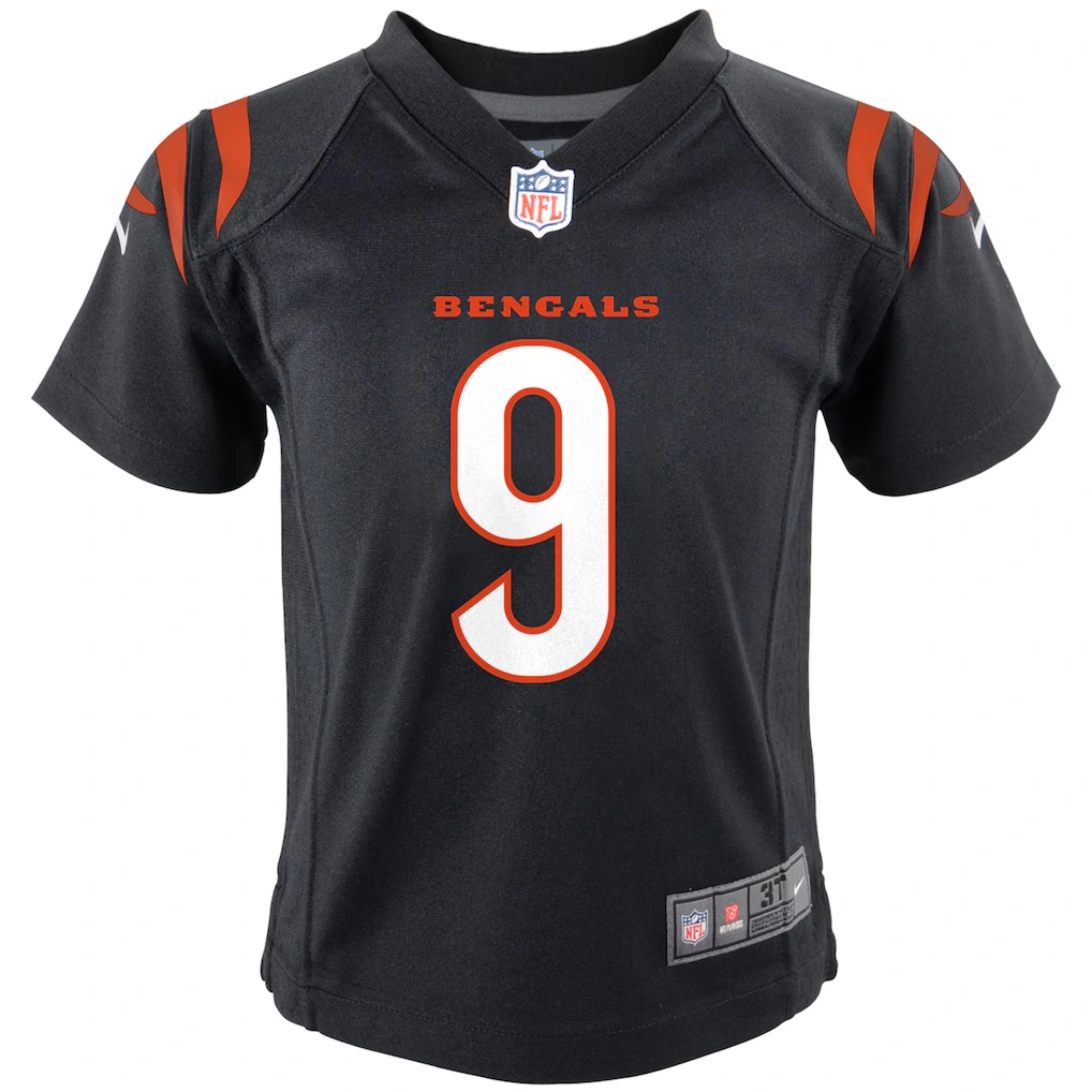 Infant Cincinnati Bengals Joe Burrow Nike Black Team Player Game Jersey