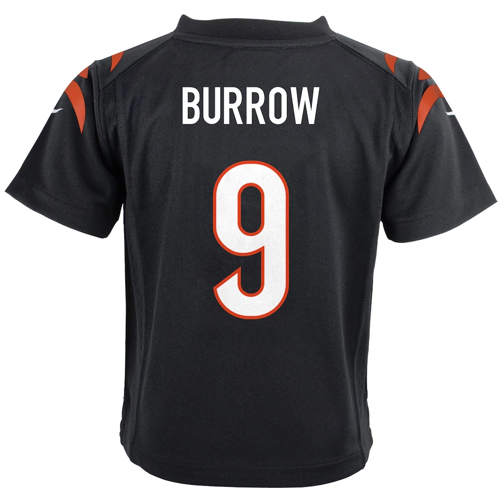 Infant Cincinnati Bengals Joe Burrow Nike Black Team Player Game Jersey