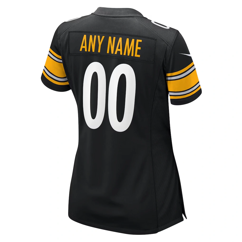 Women's Nike Black Pittsburgh Steelers Custom Game Jersey