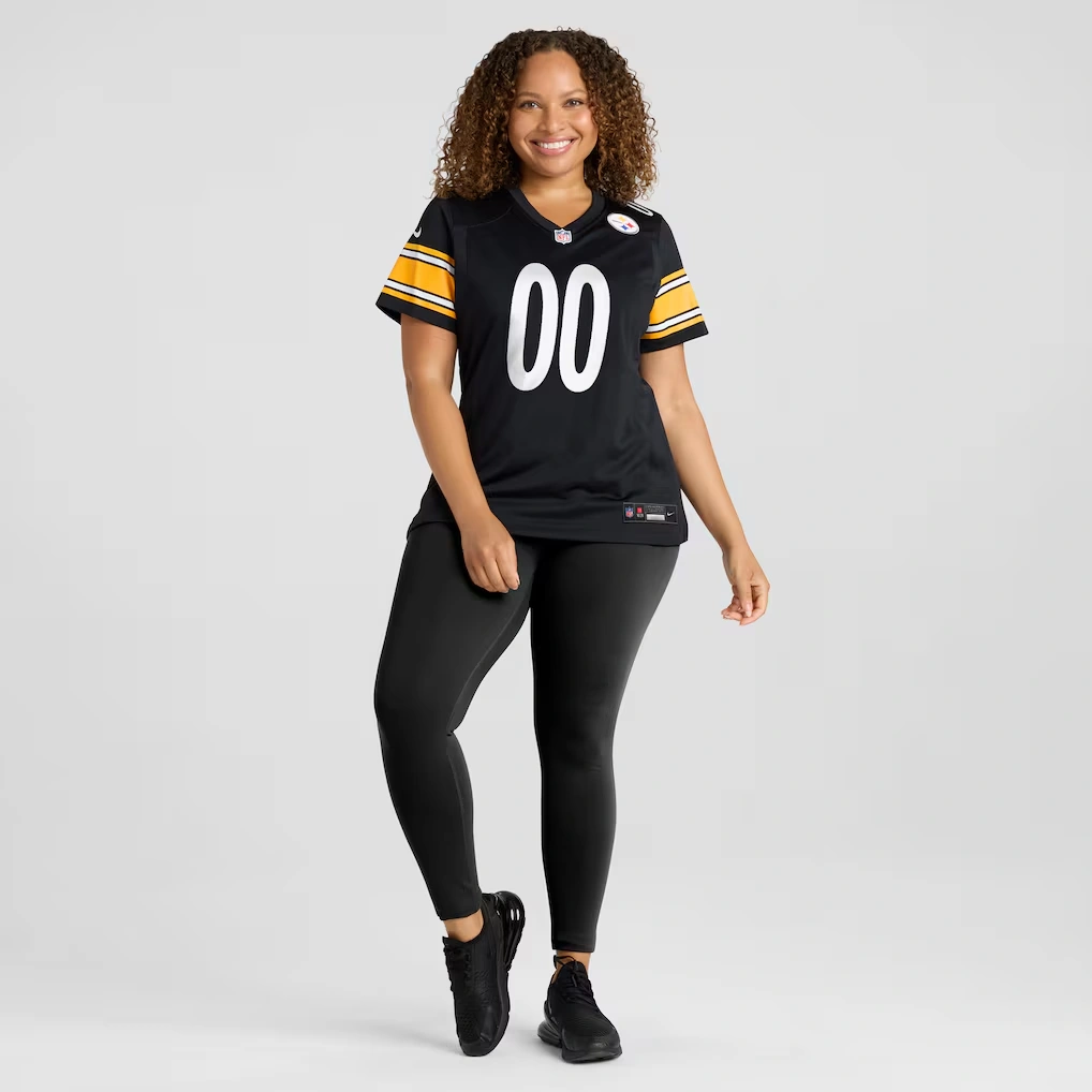 Women's Nike Black Pittsburgh Steelers Custom Game Jersey