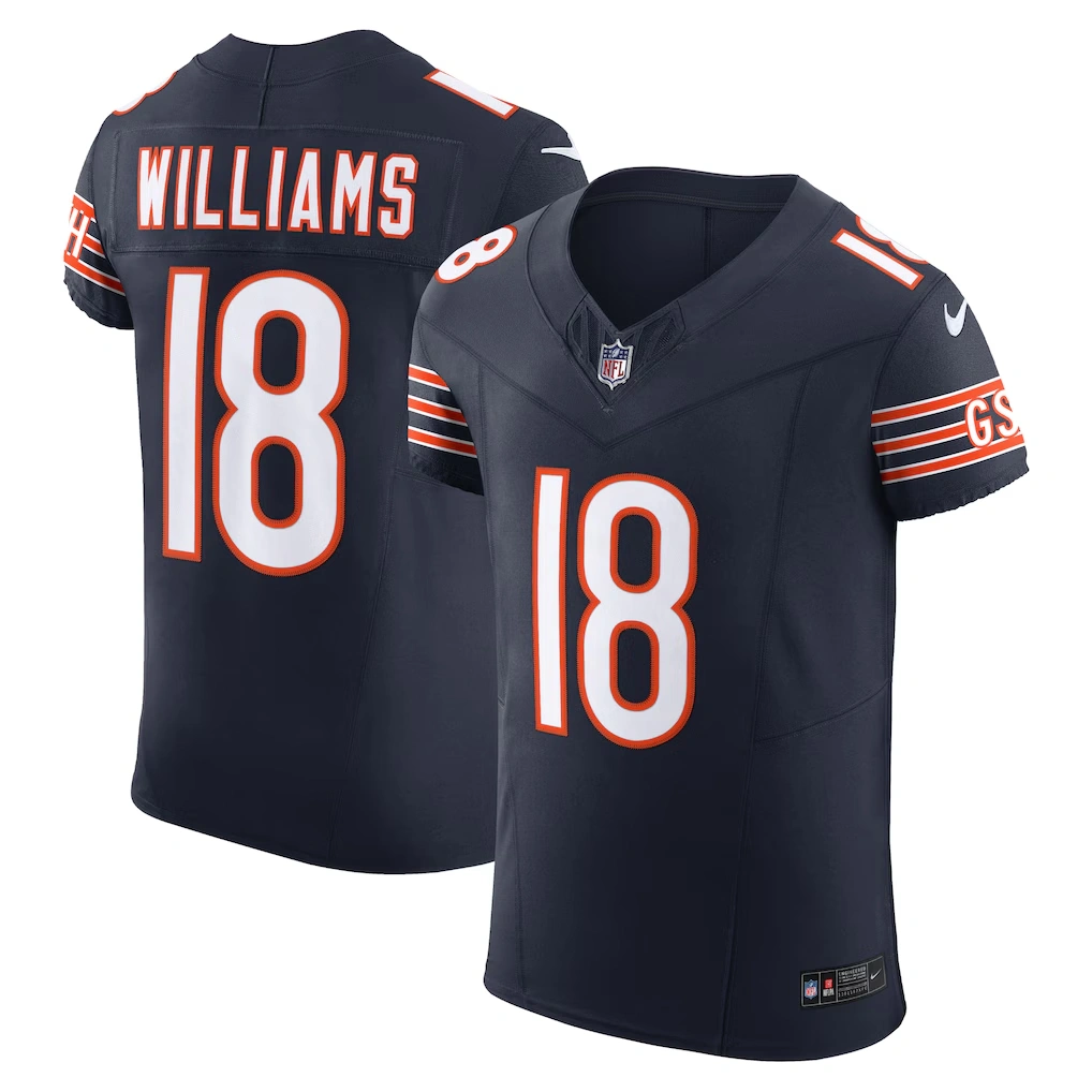 Men's Chicago Bears Caleb Williams Nike Navy Vapor F.U.S.E. Elite Jersey