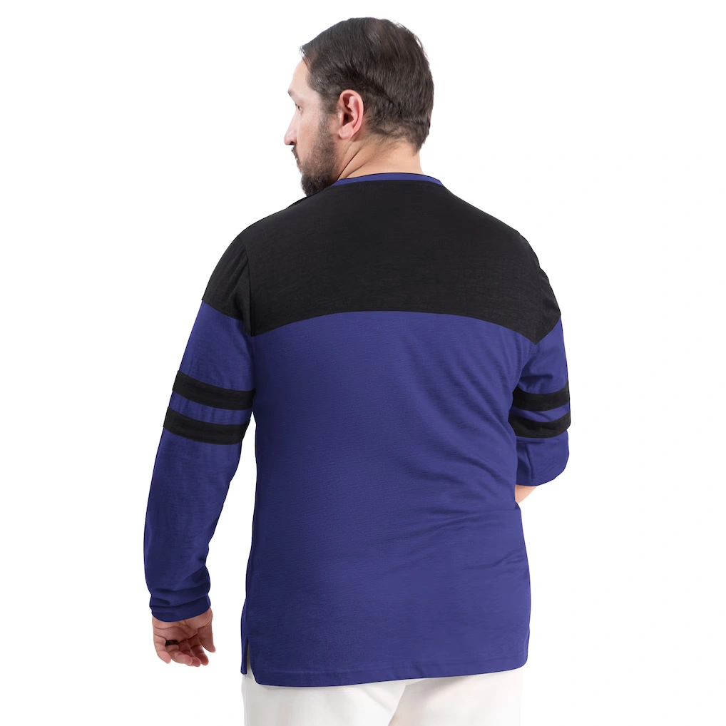 Men's Baltimore Ravens G-III Sports by Carl Banks Purple/Black Adaptive Outlast Long Sleeve T-Shirt