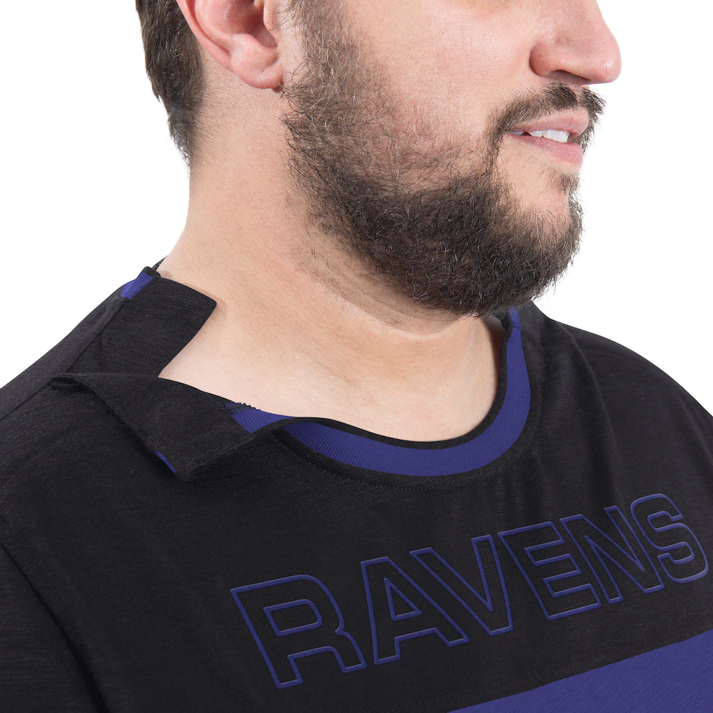 Men's Baltimore Ravens G-III Sports by Carl Banks Purple/Black Adaptive Outlast Long Sleeve T-Shirt