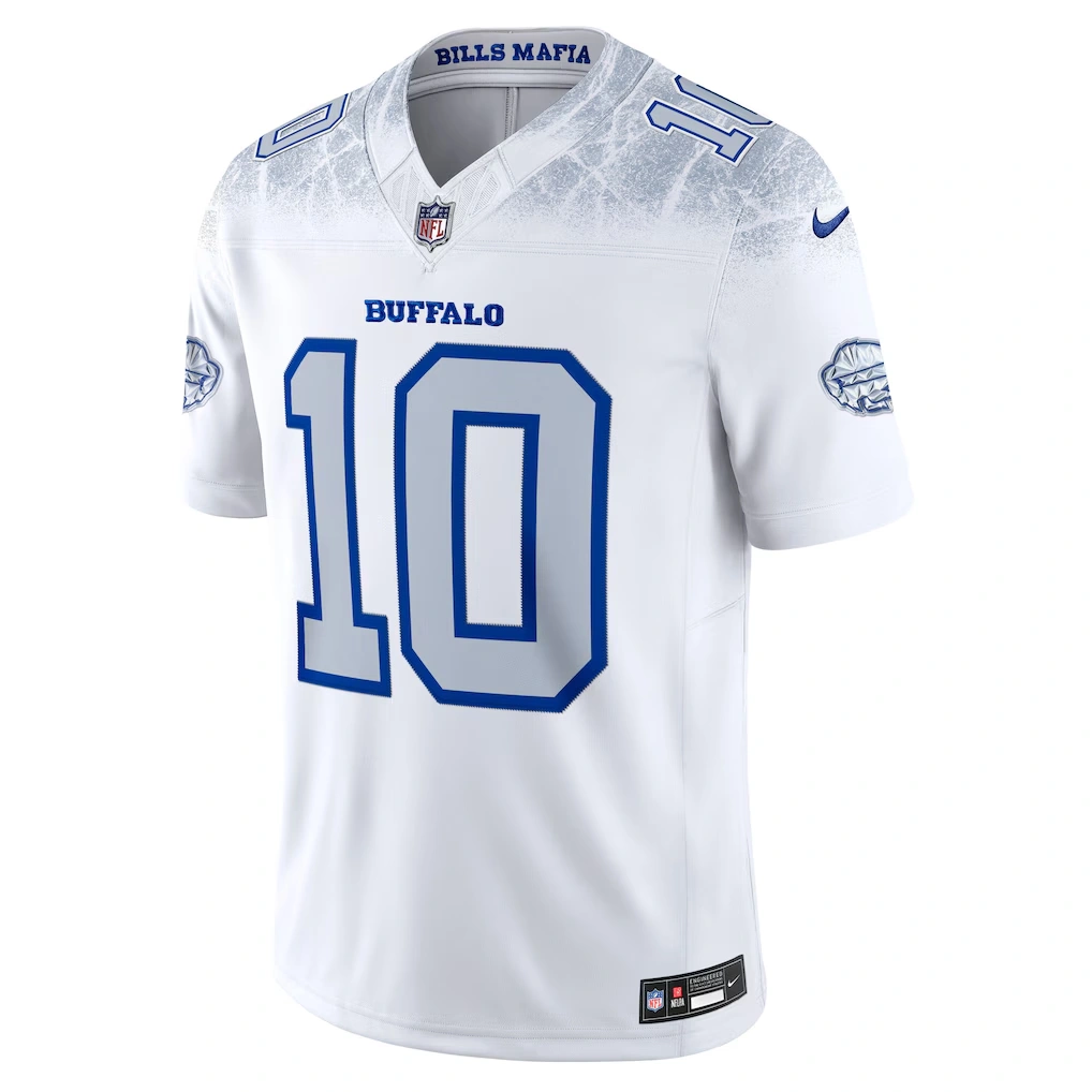 Men's Buffalo Bills Khalil Shakir Nike White 2025 Rivalries Collection Limited Jersey