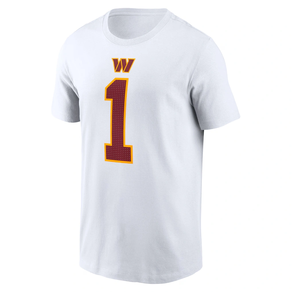 Men's Washington Commanders Deebo Samuel Sr Nike White Player Name & Number T-Shirt