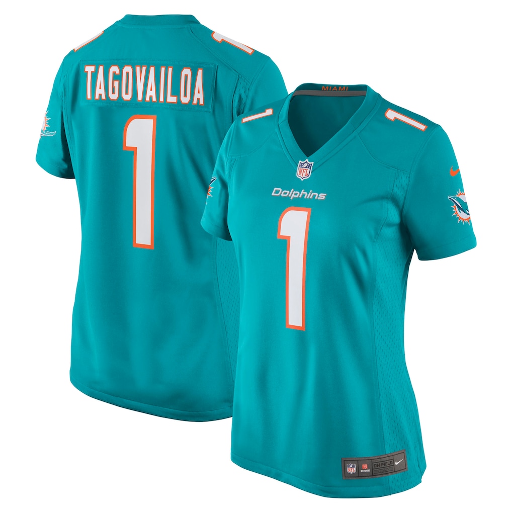 Women's Miami Dolphins Tua Tagovailoa Nike Aqua Game Jersey