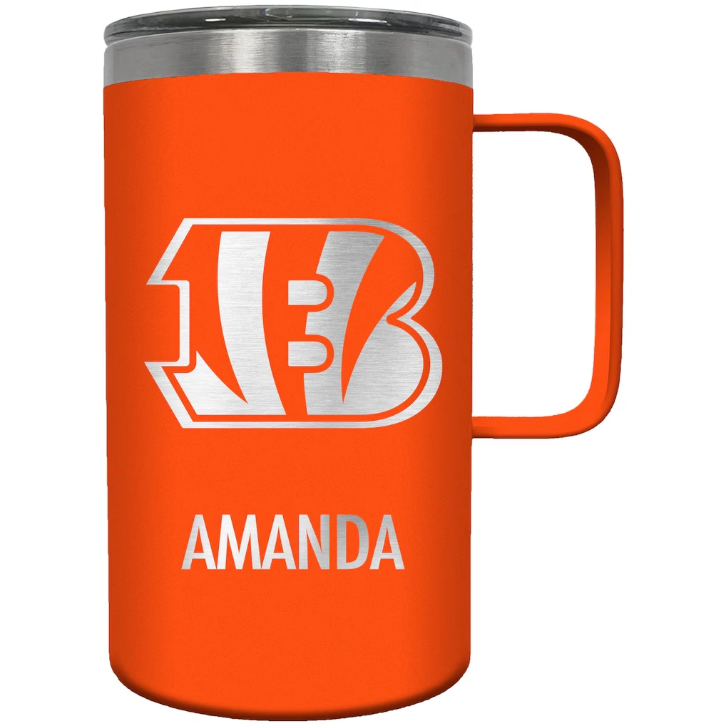 Cincinnati Bengals 18oz. Personalized Hustle Mug