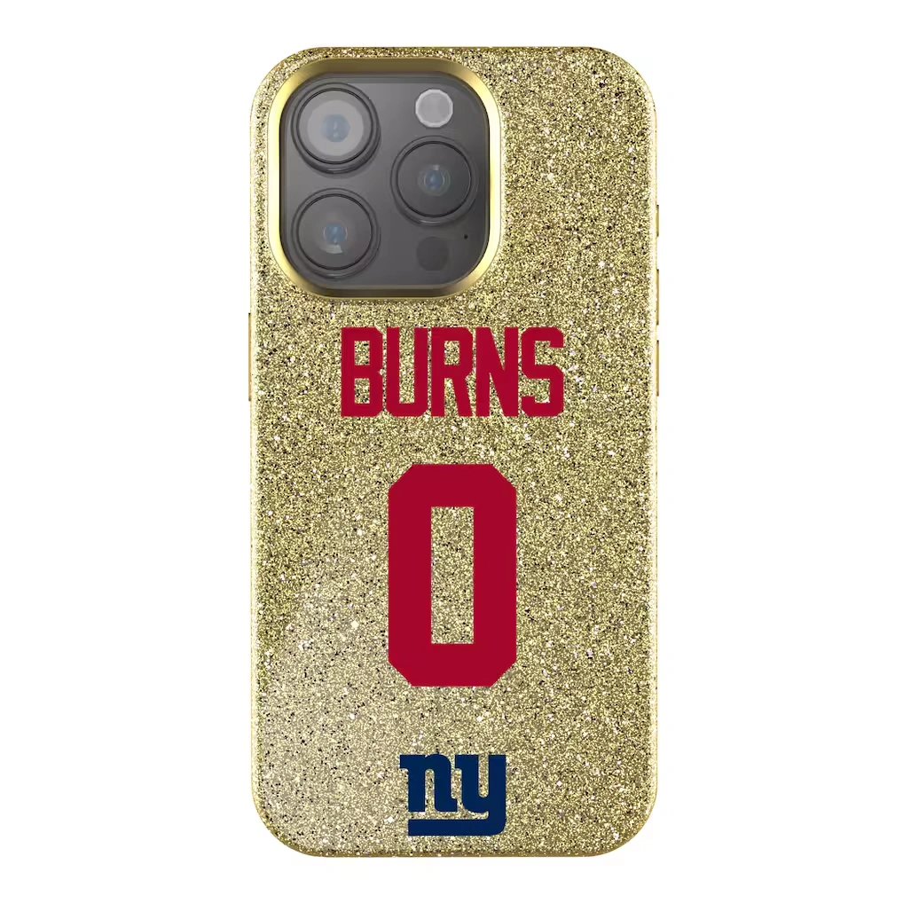 New York Giants Brian Burns Keyscaper Gold Bling iPhone Case