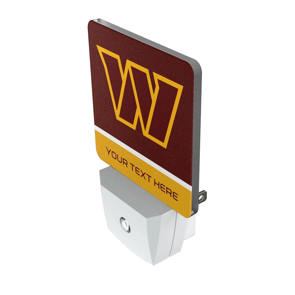 Washington Commanders Personalized 2-Piece Nightlight Set